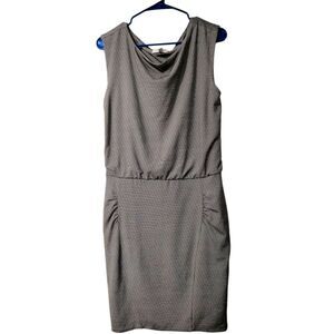 Athleta Women's Sleeveless Westwood Dress Grey/Black Striped Tennis Summer Sz  S